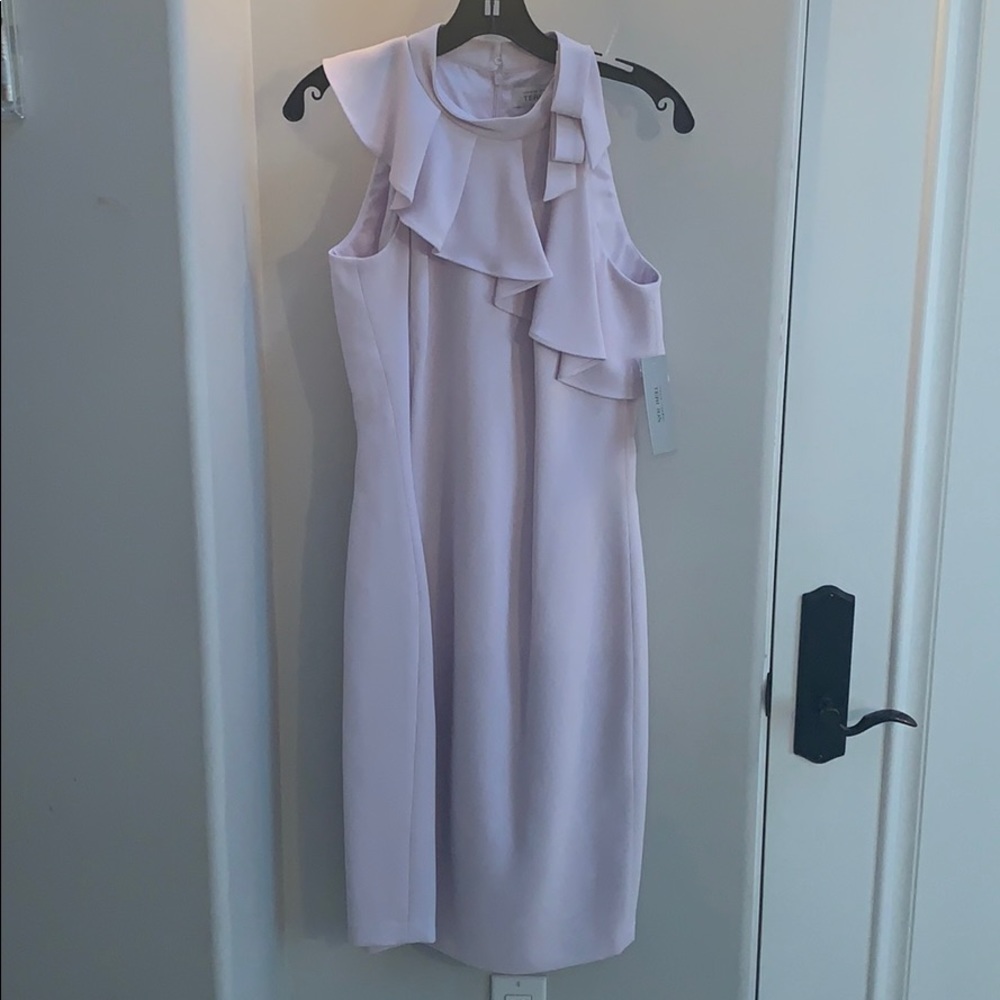 Light pink knee-length dress
